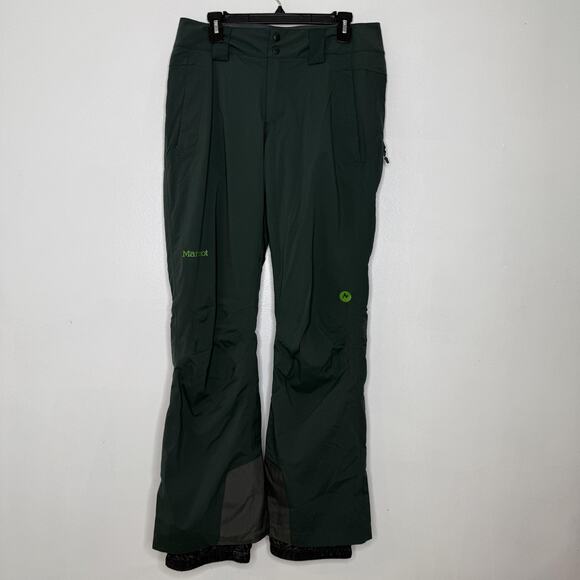 Marmot Pants Mens Medium Green Waterproof Ski Snowboarding Outdoor I73940 Winter - Picture 1 of 9